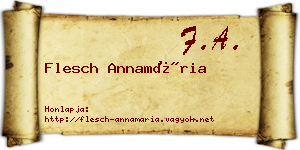 Flesch Annamária névjegykártya